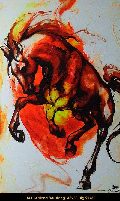 22765 - Marie-Andrée LEBLOND - Mustang- 48 x 30