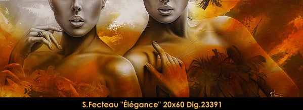 23391 - Sarah FECTEAU - Élégance - collection Sépia - 20 x 60