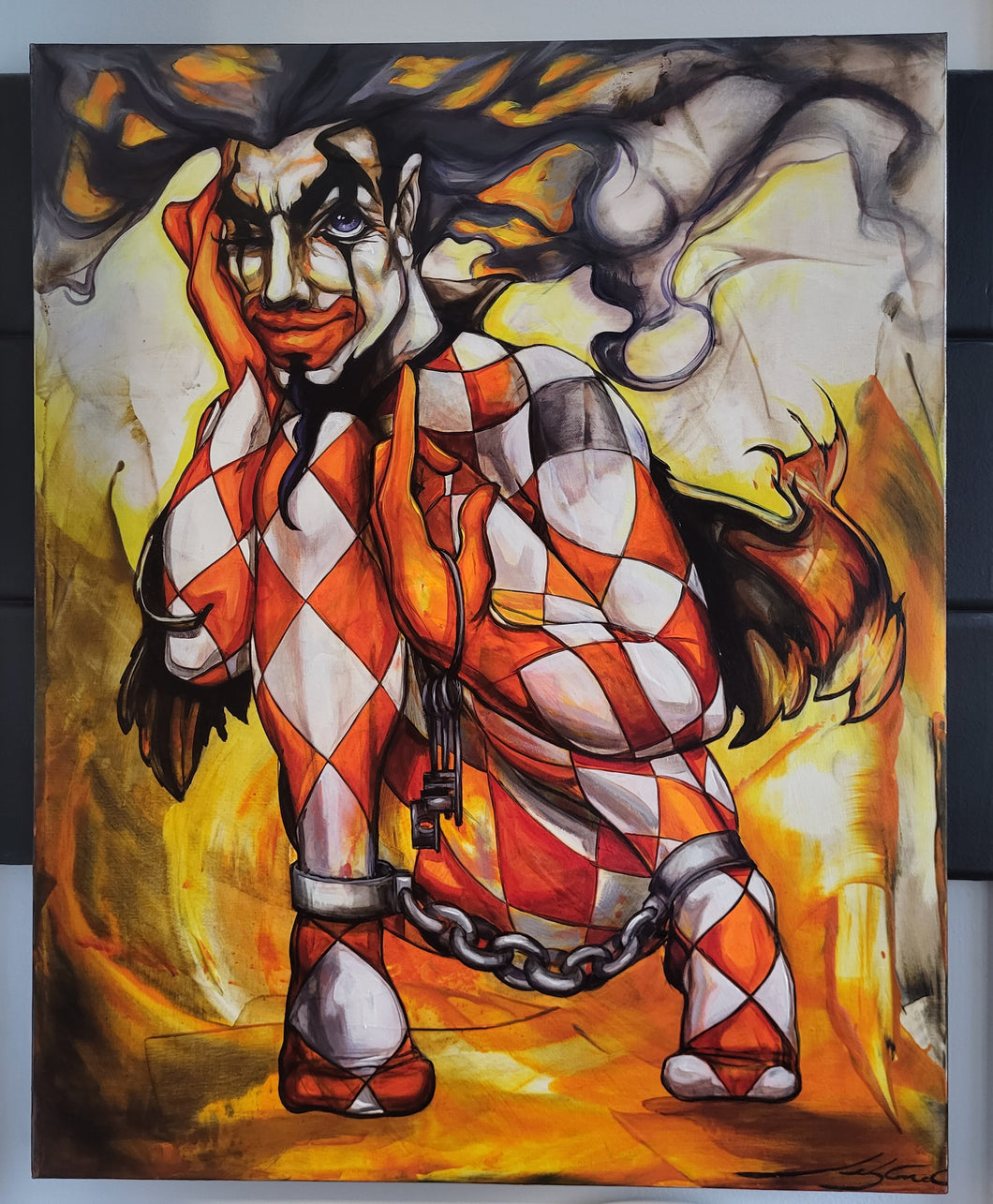 24299 - LEBLOND Marie-Andrée  - In chains - 30 x 24