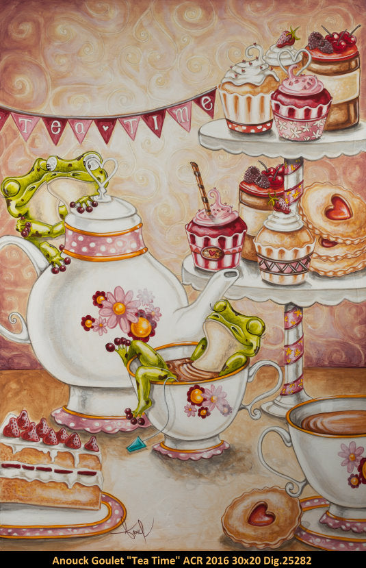 25282 - Tea Time - ANOUCK GOULET - 30X20