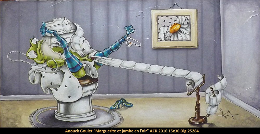 25284 - Marguerite et jambe en l'air - ANOUCK GOULET  - 15