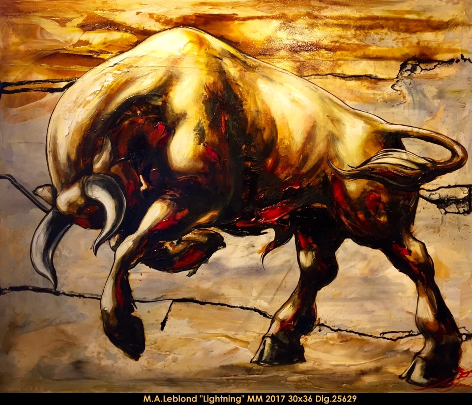 25629 - LEBLOND Marie-Andrée - Lightening- 30 x 36 -  ***CCM***