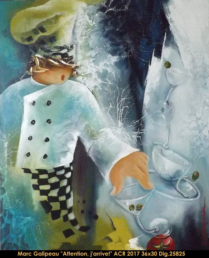 25825 - Attention, j'arrive! - MARC GALIPEAU - 36X30