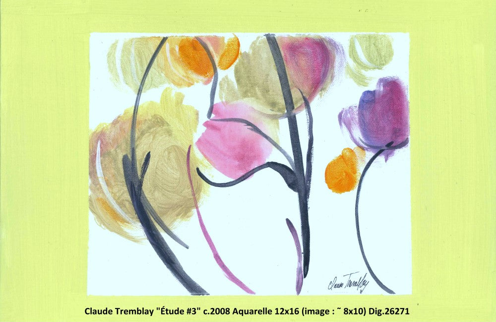26271 - Étude - CLAUDE TREMBLAY - 12X16