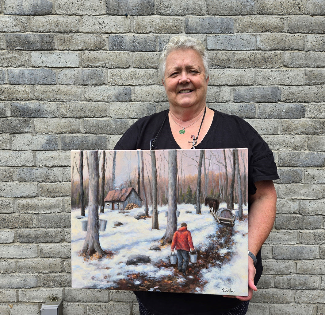 26385 - COURTEAU Marie-Claude - Le temps des sucres - 16 x 20