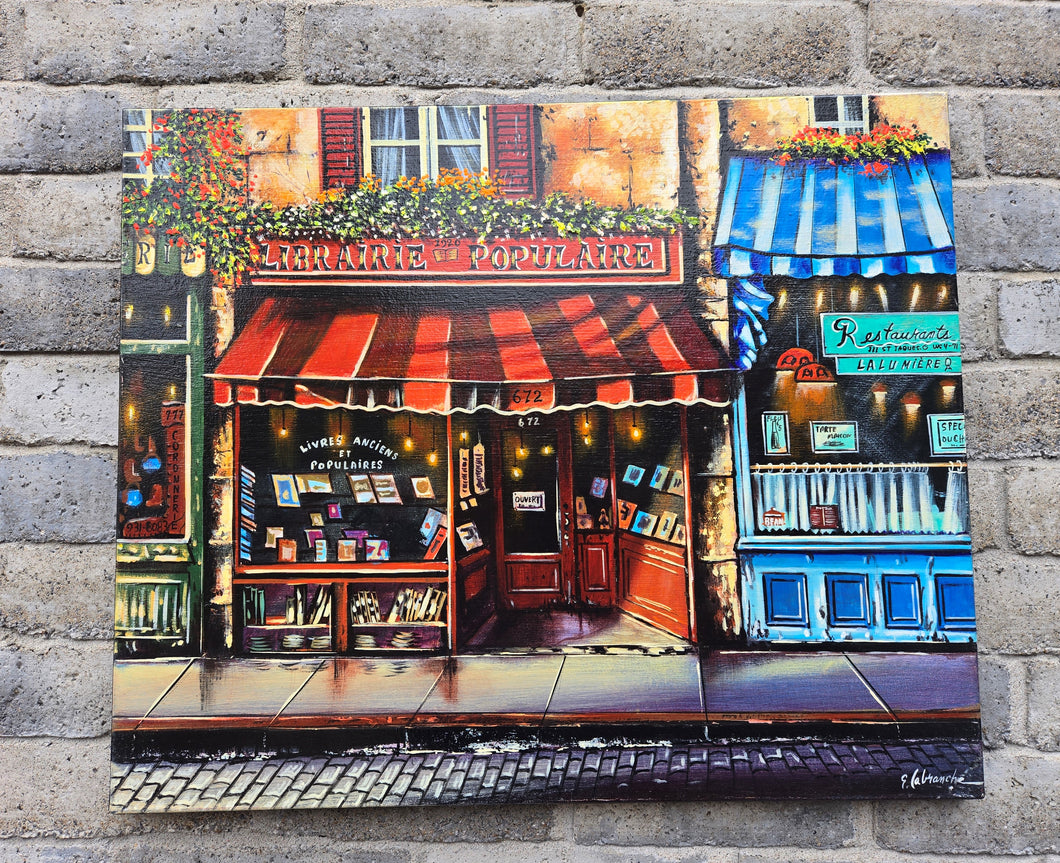 5079 - Gilles Labranche - Librairie Populaire rue St-Jacques - 24x30