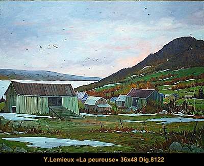 8122 - La peureuse - 36x48 - Yvon Lemieux