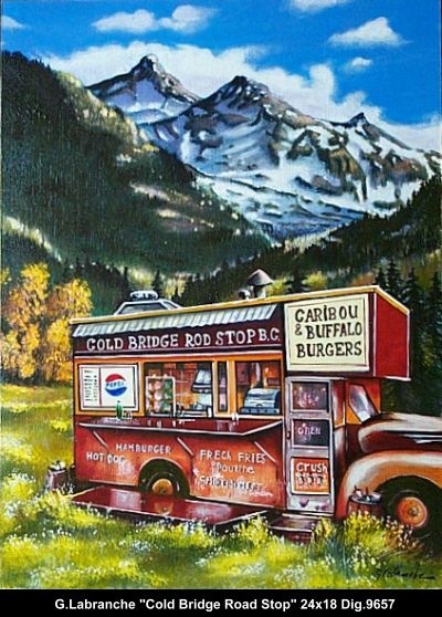 9657 - LABRANCHE Gilles - Cold bridge road stop - 24 x 18