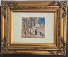 Charger l&#39;image dans la galerie, BA9297 - RICHARD René - Sans titre (Trappeur) - pastel - 08 x 09&#39;&#39;  ENCADRÉ / Framed
