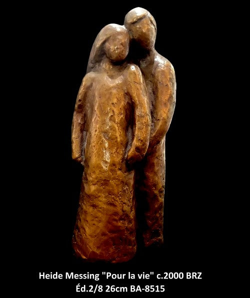 BA8515  - Pour la vie Sculpture Bronze 6/8 - Heide Messing - 26CM