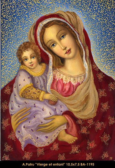 BA1195 - Vierge en enfant - ANCA PATRU - 10 1/2 x 7 1/2