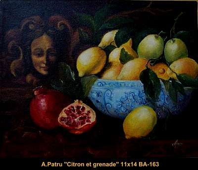 BA163 - Citron et Grenade - ANCA PATRU - 11X14