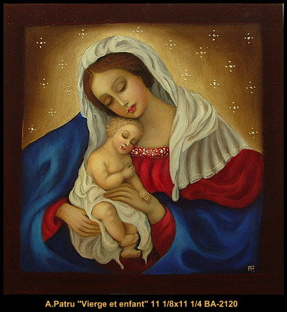 BA2120 - Vierge et enfant - ANCA PATRU - 11X12