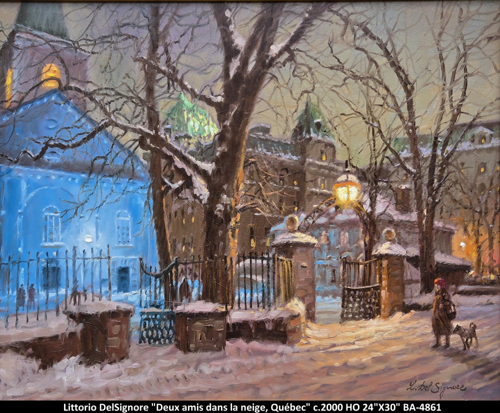 BA4861 - Deux amis dans la neige, Québec - LITTORIO DELSIGNORE - 24