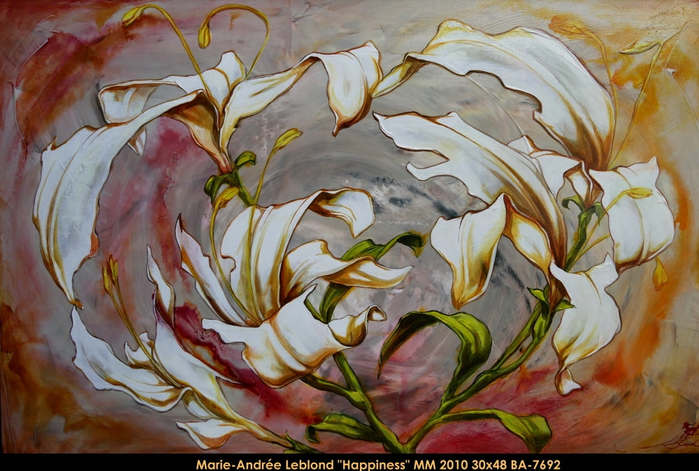 BA7692 - Happiness - M.A.LEBLOND - 30x48