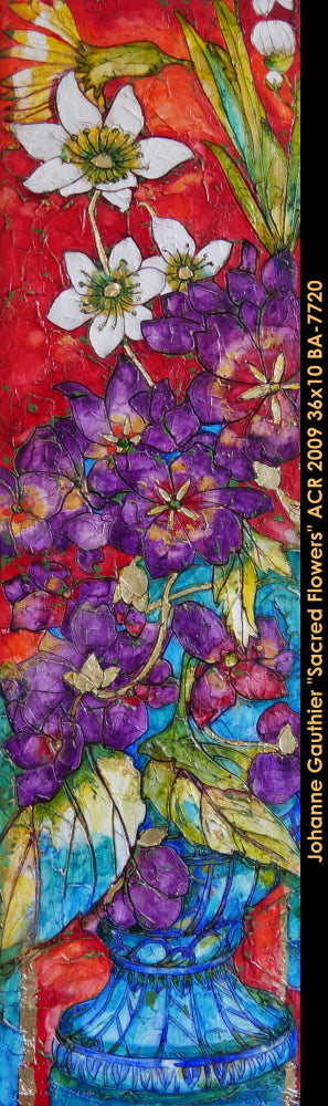 BA7720 - Sacred Flowers - JOANNE GAUTHIER - 36X10