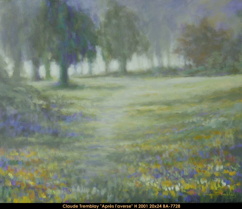 BA7728 - TREMBLAY Claude - Après l'averse - 20 x 24