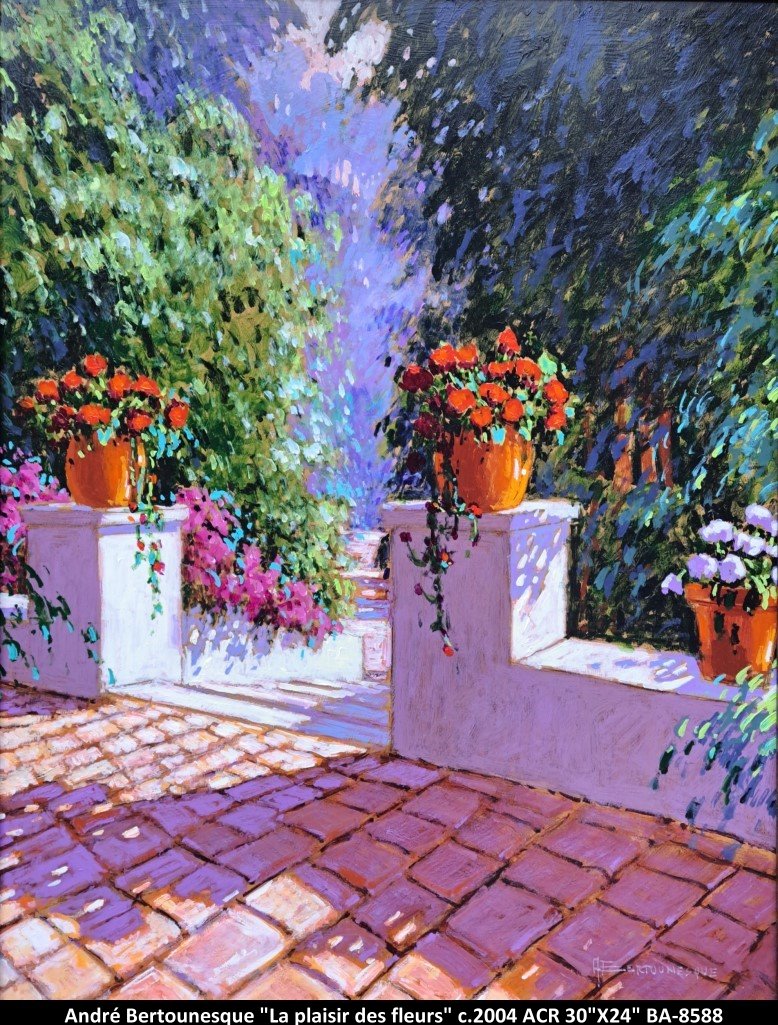 BA8588 - Le plaisir des fleurs - ANDRÉ BERTOUNESQUE - 30x24