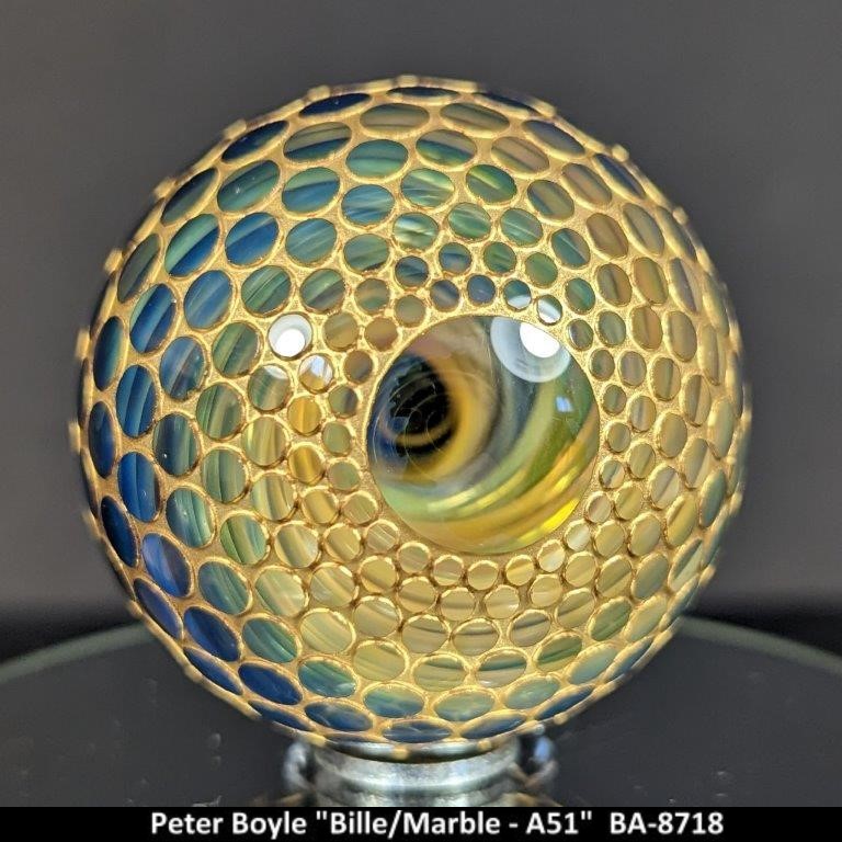 ba8718 - PETER BOYLE (A51) -BILLE - MARBLE (xxxMM) - ART GLASS - ART VERRIER