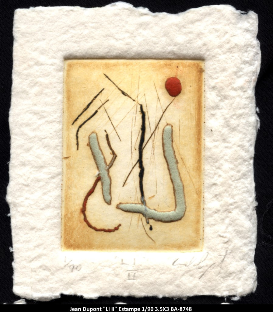 BA8748 -Li II Mini estampe 1/90 - JEAN DUPONT - 3.5X3
