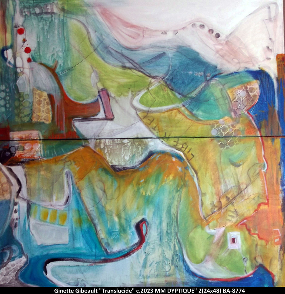 BA8774 - Translucide - GINETTE GIBEAULT  - 48X48 (DYPTIQUE) *** Le St-L***