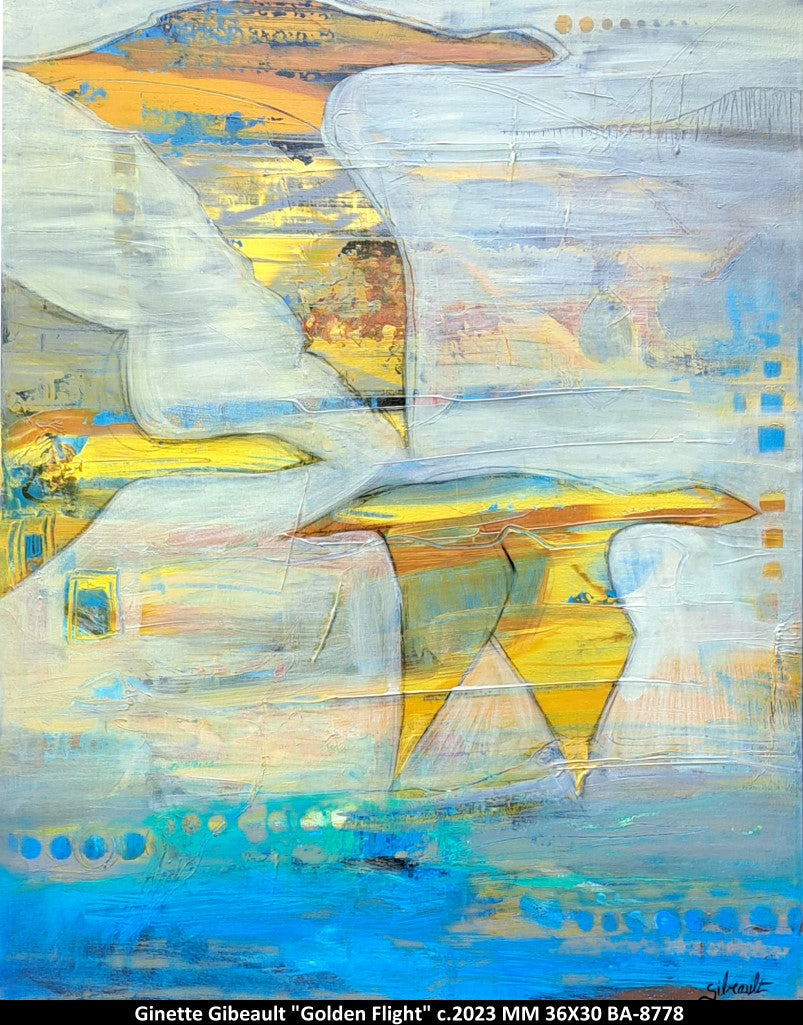 BA8778 - Golden Flight - GINETTE GIBEAULT  - 36x30
