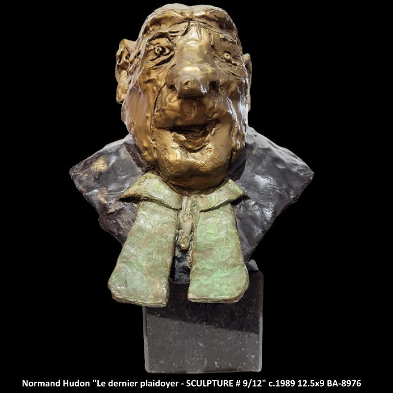 BA8796 - Le dernier plaidoyer - SCULPTURE # 9/12 - NORMAND HUDON - 12.5x9