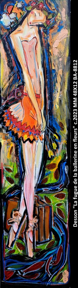 BA8812 - La fugue de la ballerine en fleurs - DENIS CHIASSON (DESSON) - 48X12  *** CCM***