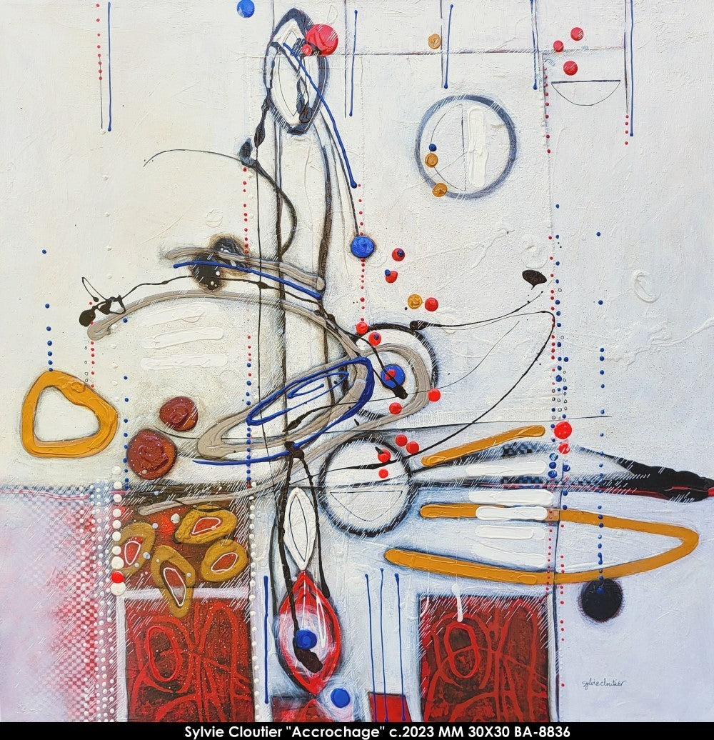 BA8836 - Accrochage - SYLVIE CLOUTIER - 30X30