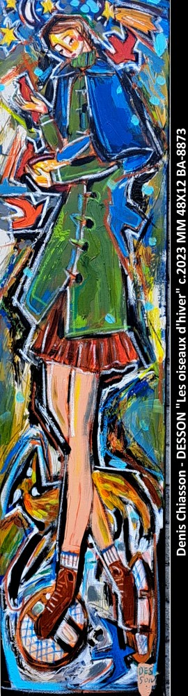 BA8873 - Les oiseaux d'hiver - DENIS CHIASSON - DESSON  - 48X12