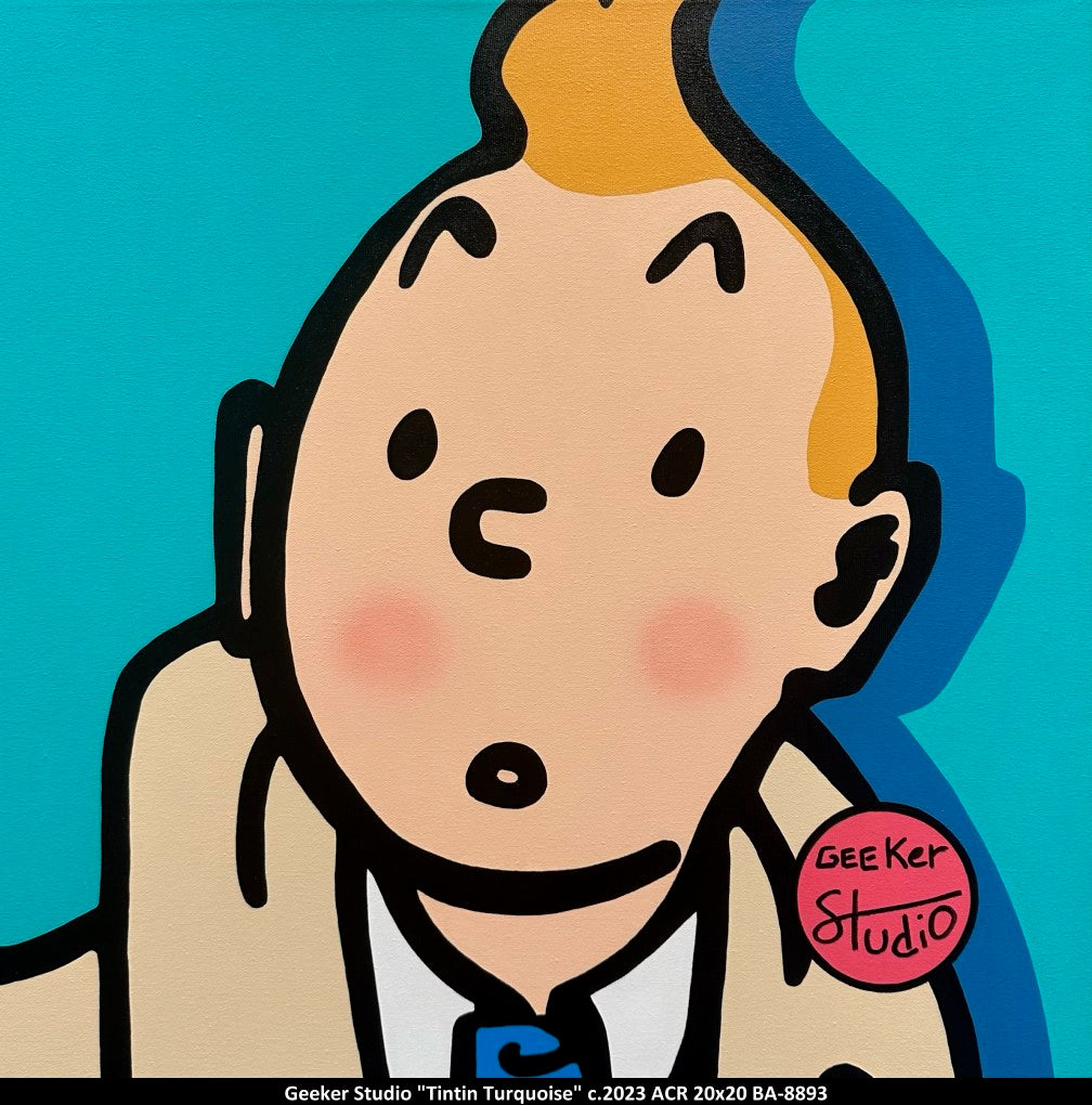 BA8893 - Tintin Turquoise - GEEKER STUDIO - 20X20 - **** ST-L****