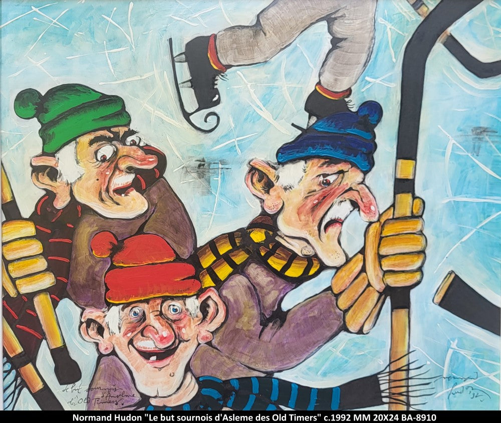 BA8910 - Le but sournois d'Asleme des Old Timers - NORMAND HUDON (MAITRES) - 20X24