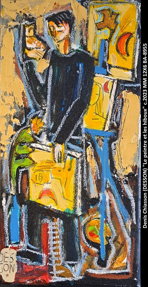 BA8955 - Le peintre et les hiboux - DESSON - 12X6