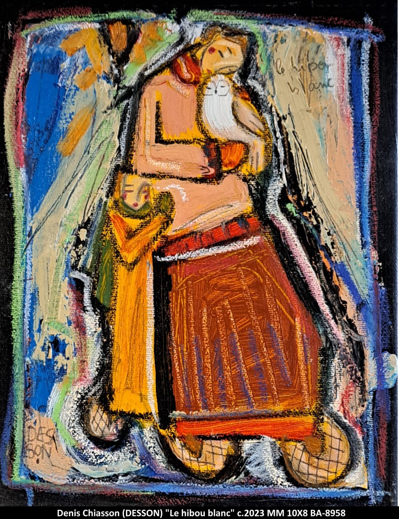 BA8958 - Le hibou blanc - DESSON - 10X8