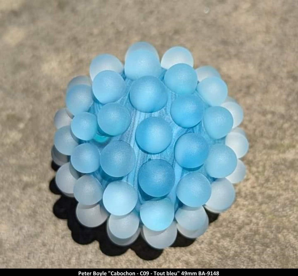 BA9148 - Cabochon - C09 - Tout bleu  - PETER BOYLE - 49mm