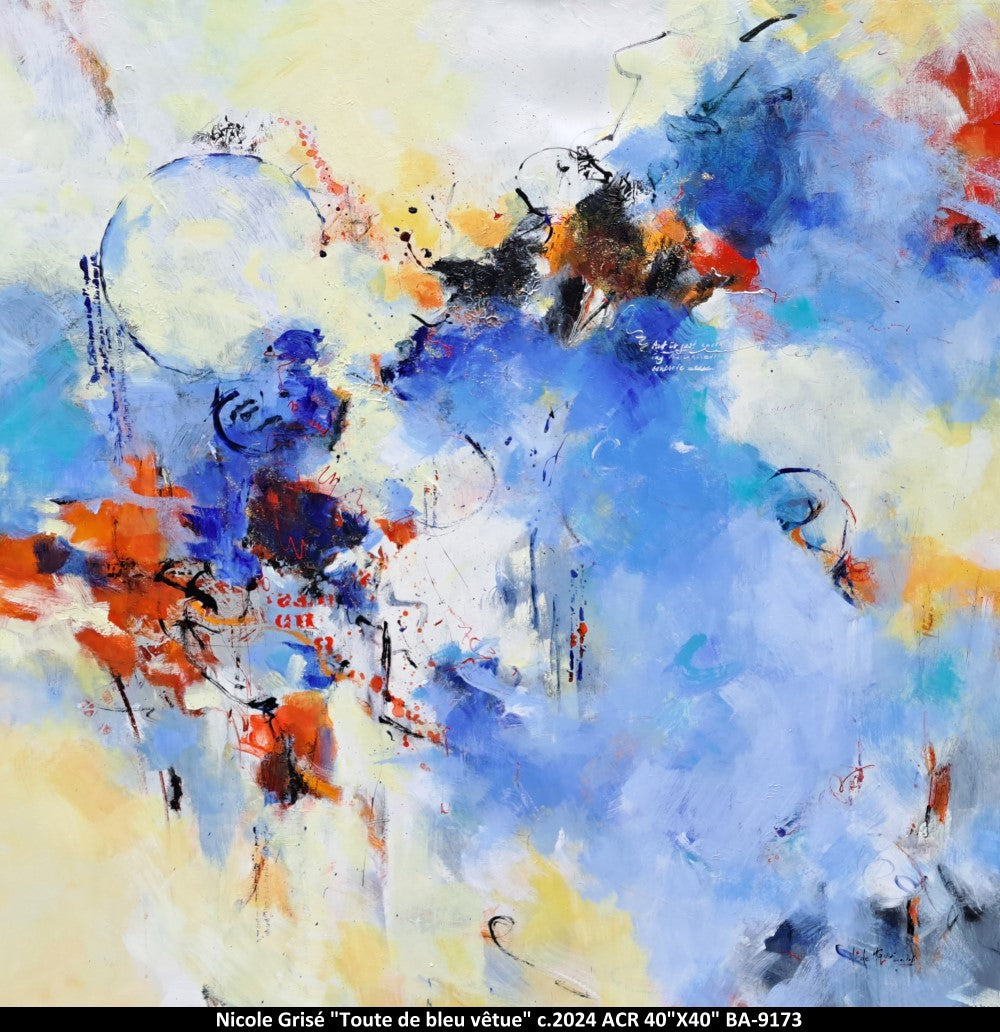 BA9173 - Toute de bleu vêtue - NICOLE GRISÉ - 40