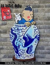 Charger l&#39;image dans la galerie, BA9360 - Tintin - Potiche - 1936 - STEFANO DE PALO - 37&quot;x19.5&quot;
