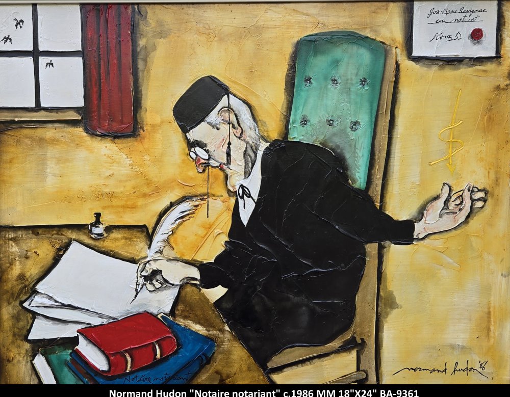 BA9361 - Notaire notariant - NORMAND HUDON - 18