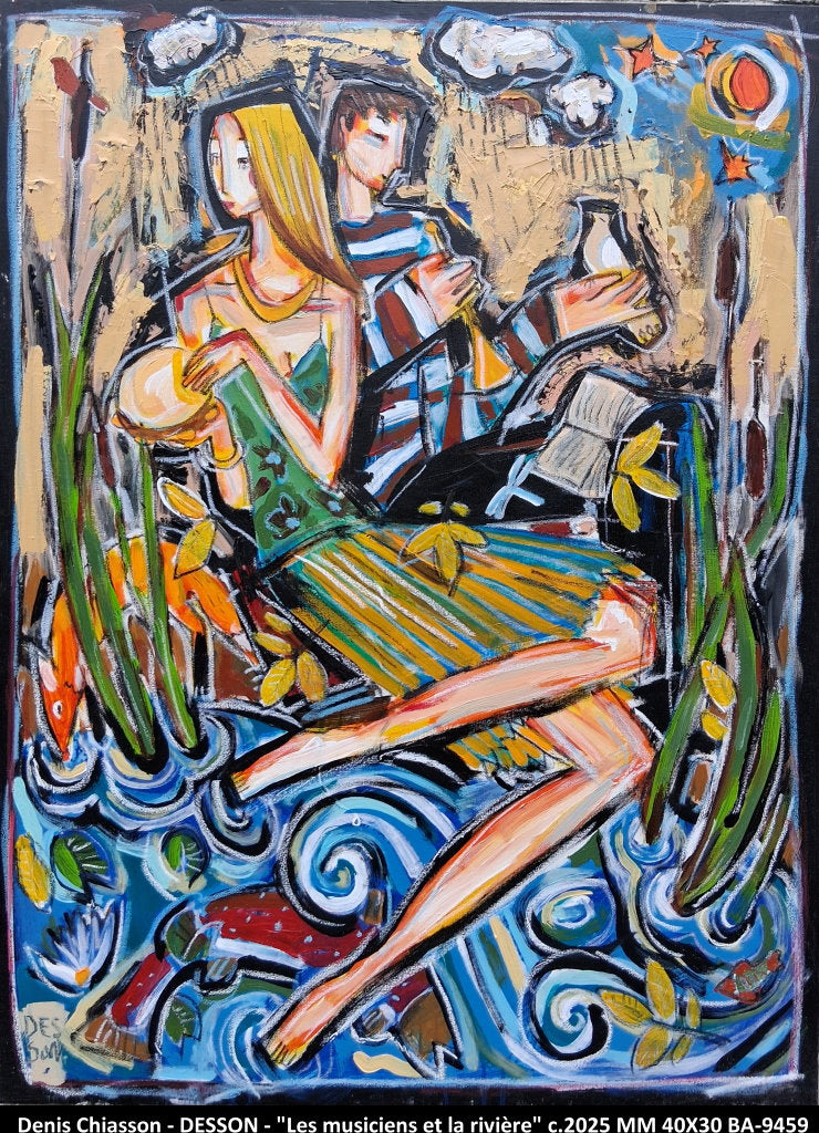 BA9459 - Les musiciens et la rivière - DESSON - 40