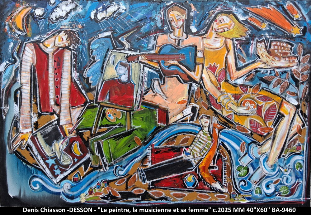 BA9460 - Le peintre, la musicienne et sa femme - DESSON - 40