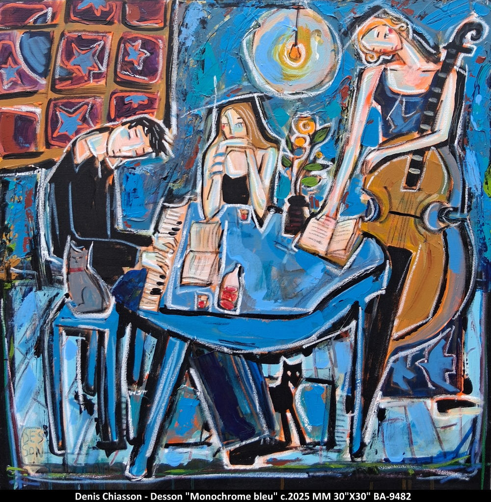 BA9482 - Monochrome bleu - DESSON - 30