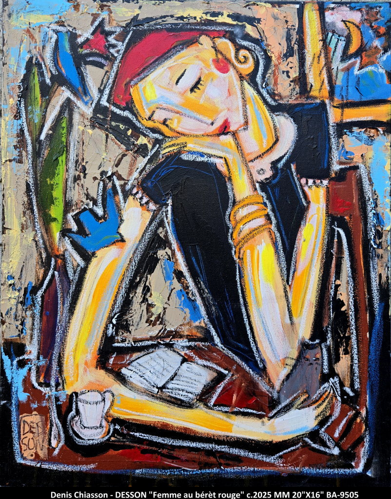 BA9505 - Femme au bérêt rouge  - DESSON - 20