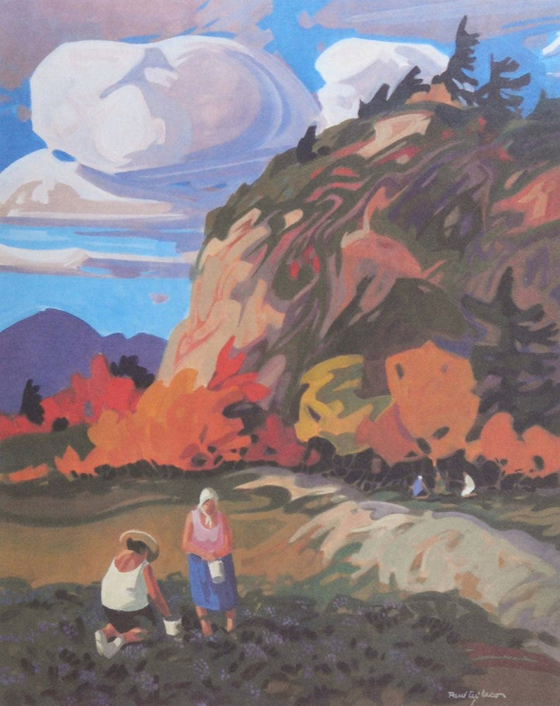 TL- Féérie d'automne - Sérégraphie  PAUL TEX LECOR - Image : 15'' x 12''