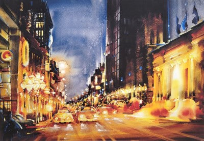 RP- Voie Royale, rue Sherbrooke, Montréal  14x20  (Tirage de 8) - GICLÉE - ROLAND PALMAERTS