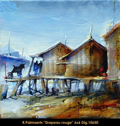 10650 - Roland Palmaerts - Drapean rouge (CG) - 6x6x2