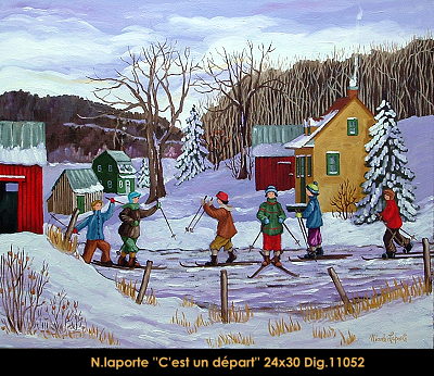 11052 - Nicole Laporte - C'est un départ - 24x30