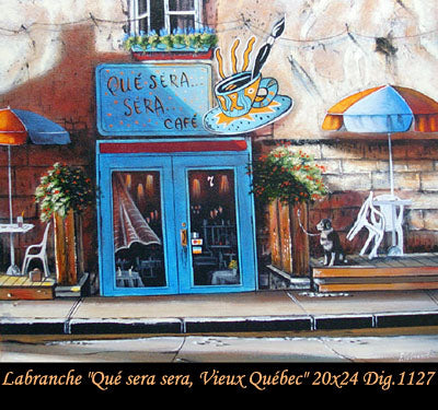 1127 - Gilles Labranche - Que sera sera, vieux Québec - 20x24