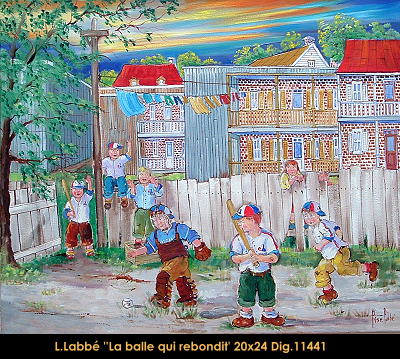 #11441 - Lise Labbe - La balle qui rebondit - 20x24