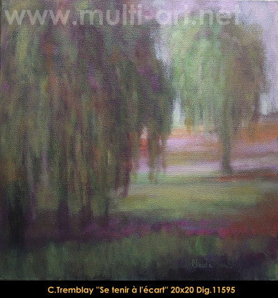 11595 - Claude Tremblay - Se tenir à l'écart - 20x20