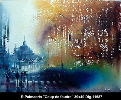 11687 - Roland Palmaerts - Coup de foudre - 30x40
